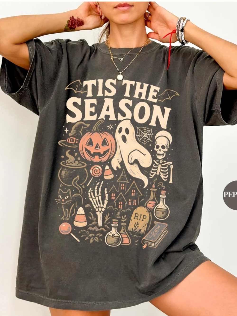 Comfort Colors Pepper 'Tis The Season' Halloween Graphic Tee